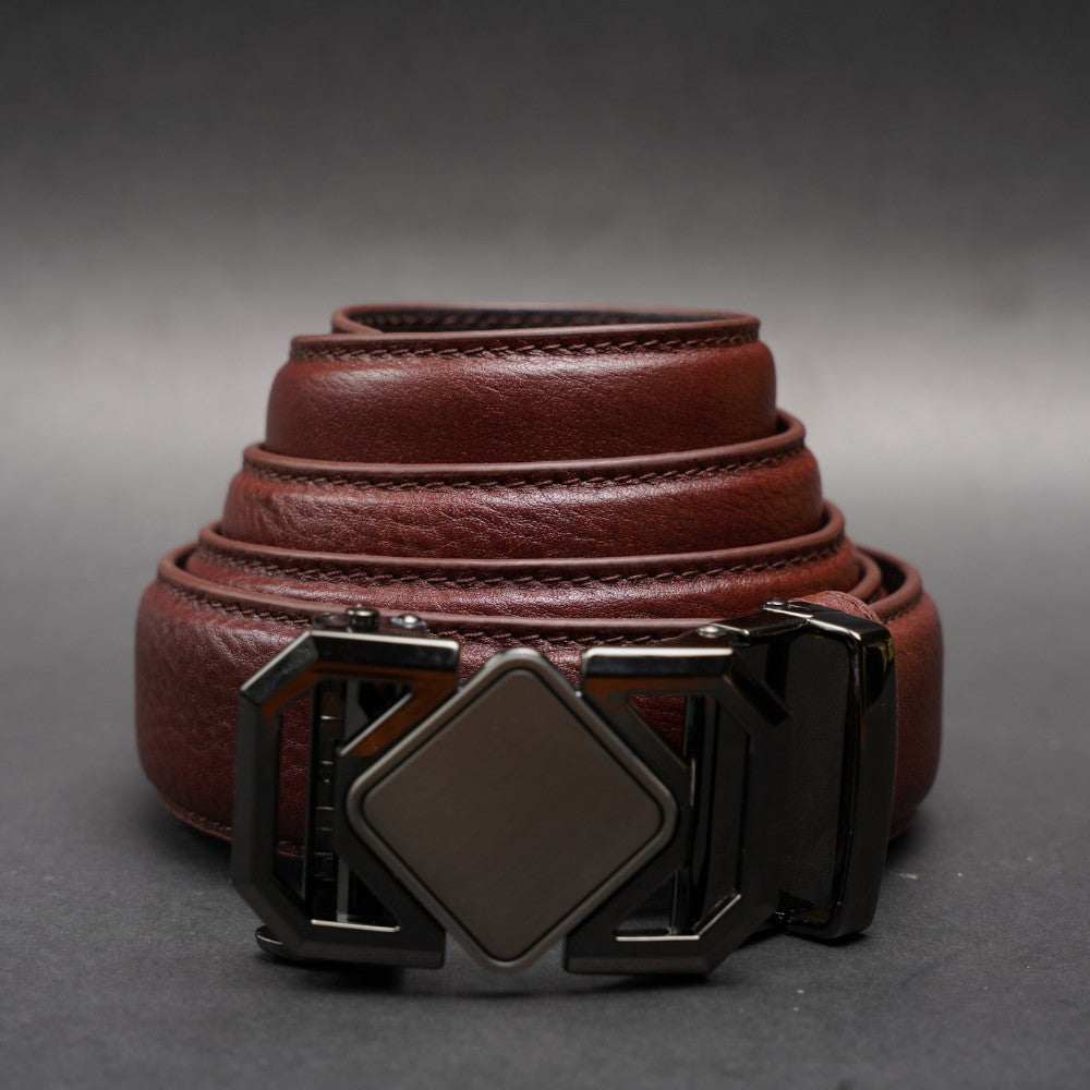 Zays Handcrafted Imported Full-Grain Cowhide Leather Auto Gear Belt for Men - BC124