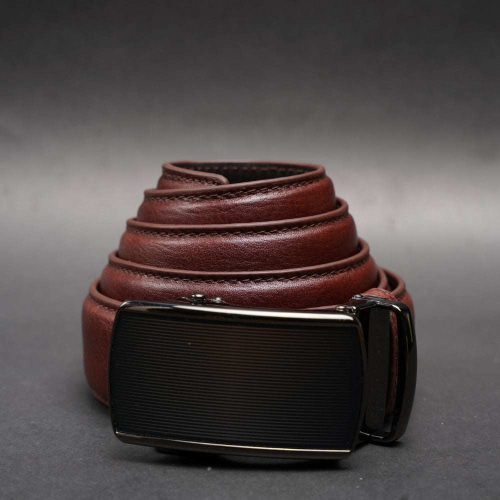 Zays Handcrafted Imported Full-Grain Cowhide Leather Auto Gear Belt for Men - BC125