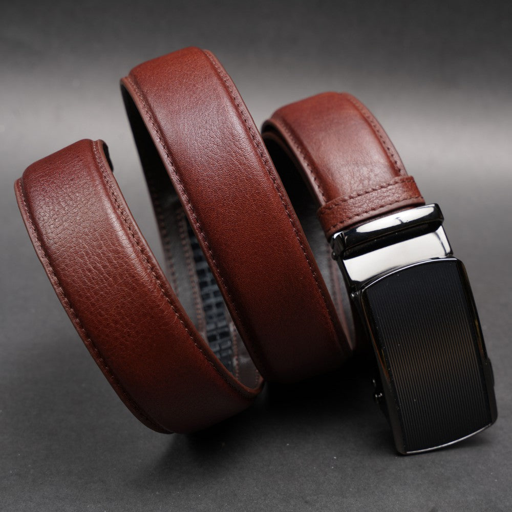 Zays Handcrafted Imported Full-Grain Cowhide Leather Auto Gear Belt for Men - BC125