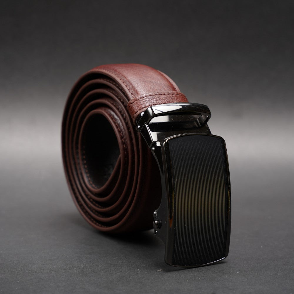 Zays Handcrafted Imported Full-Grain Cowhide Leather Auto Gear Belt for Men - BC125