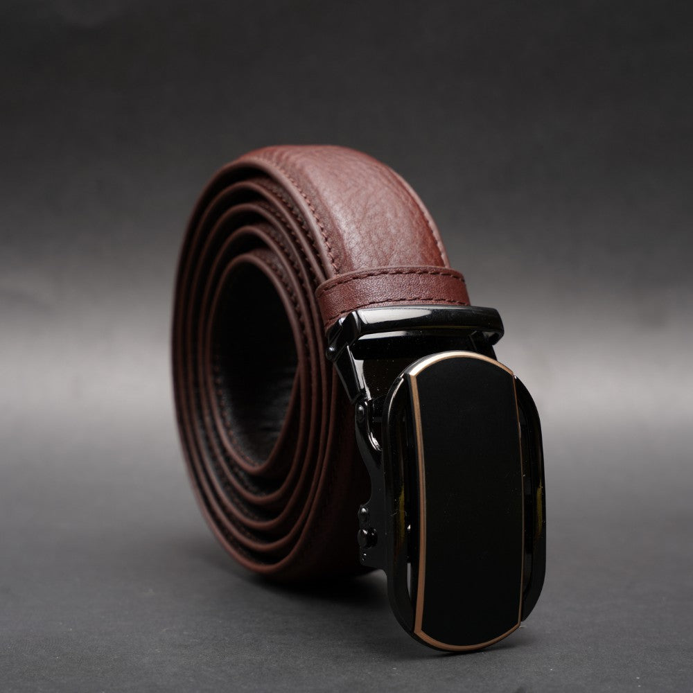 Zays Handcrafted Imported Full-Grain Cowhide Leather Auto Gear Belt for Men - BC126