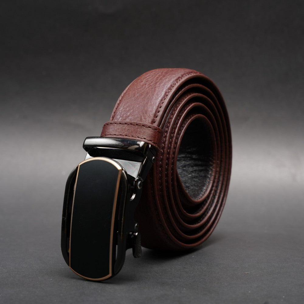 Zays Handcrafted Imported Full-Grain Cowhide Leather Auto Gear Belt for Men - BC126