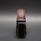 Zays Handcrafted Imported Full-Grain Cowhide Leather Auto Gear Belt for Men - BC126
