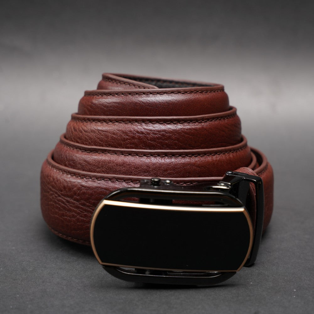 Zays Handcrafted Imported Full-Grain Cowhide Leather Auto Gear Belt for Men - BC126