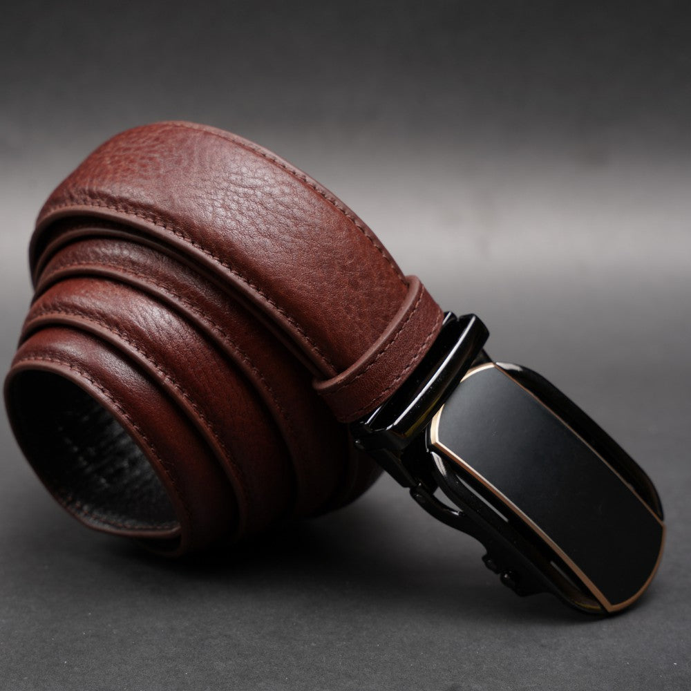 Zays Handcrafted Imported Full-Grain Cowhide Leather Auto Gear Belt for Men - BC126