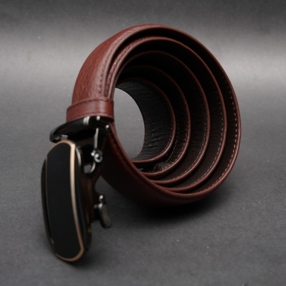 Zays Handcrafted Imported Full-Grain Cowhide Leather Auto Gear Belt for Men - BC126