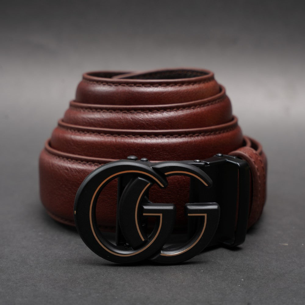 Zays Handcrafted Imported Full-Grain Cowhide Leather Auto Gear Belt for Men - BC128