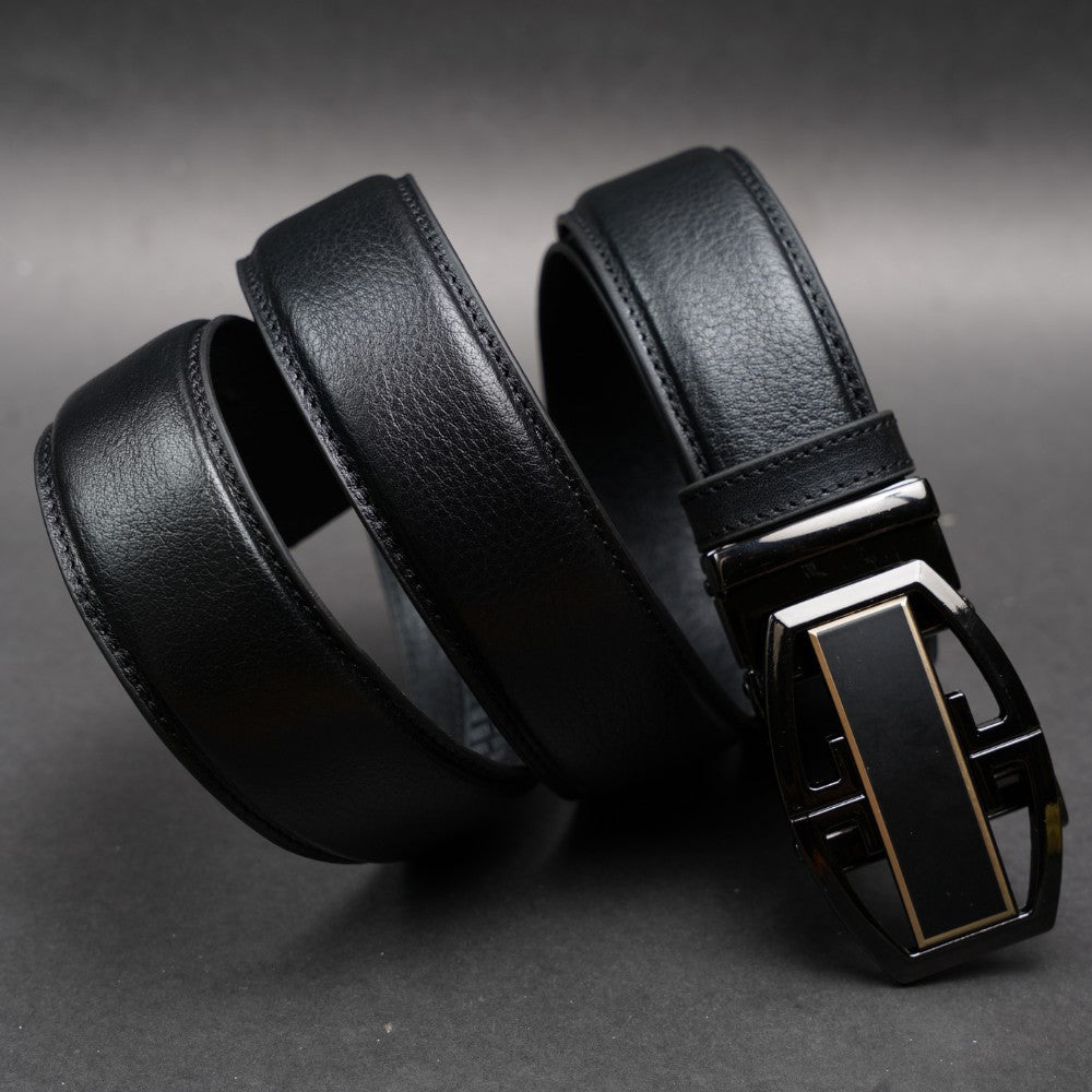 Zays Handcrafted Imported Full-Grain Cowhide Leather Auto Gear Belt for Men - BC129