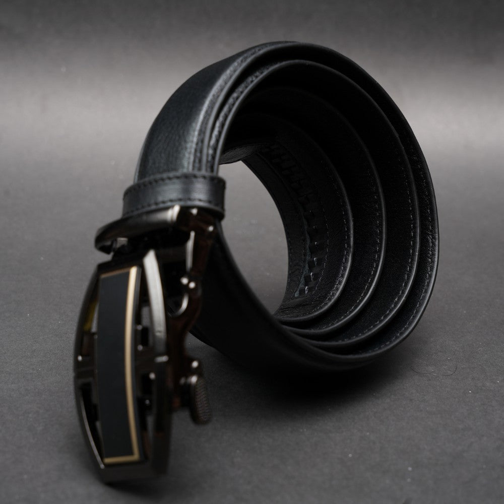 Zays Handcrafted Imported Full-Grain Cowhide Leather Auto Gear Belt for Men - BC129