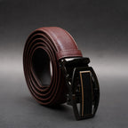Zays Handcrafted Imported Full-Grain Cowhide Leather Auto Gear Belt for Men - BC129