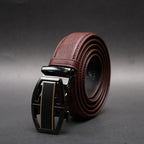 Zays Handcrafted Imported Full-Grain Cowhide Leather Auto Gear Belt for Men - BC129
