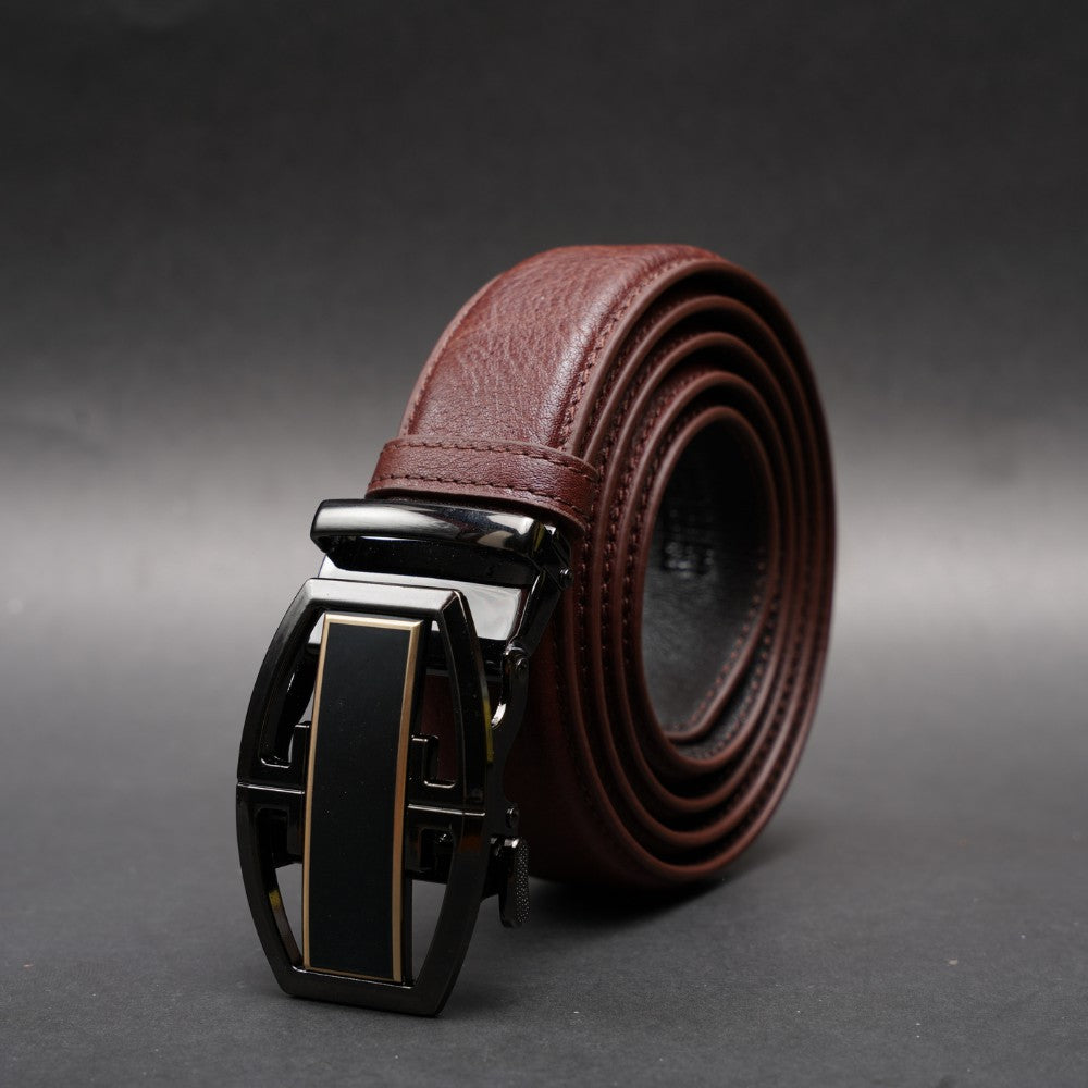 Zays Handcrafted Imported Full-Grain Cowhide Leather Auto Gear Belt for Men - BC129