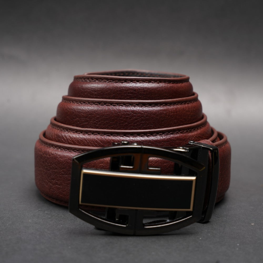Zays Handcrafted Imported Full-Grain Cowhide Leather Auto Gear Belt for Men - BC129