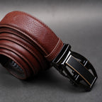 Zays Handcrafted Imported Full-Grain Cowhide Leather Auto Gear Belt for Men - BC129