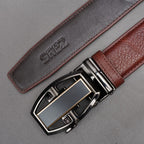 Zays Handcrafted Imported Full-Grain Cowhide Leather Auto Gear Belt for Men - BC129