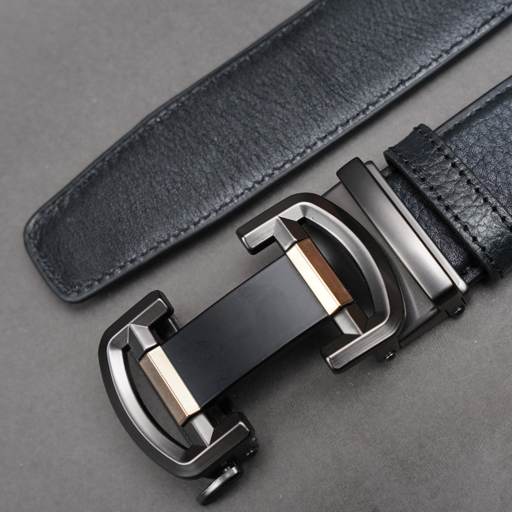 Zays Handcrafted Imported Full-Grain Cowhide Leather Auto Gear Belt for Men - BC130