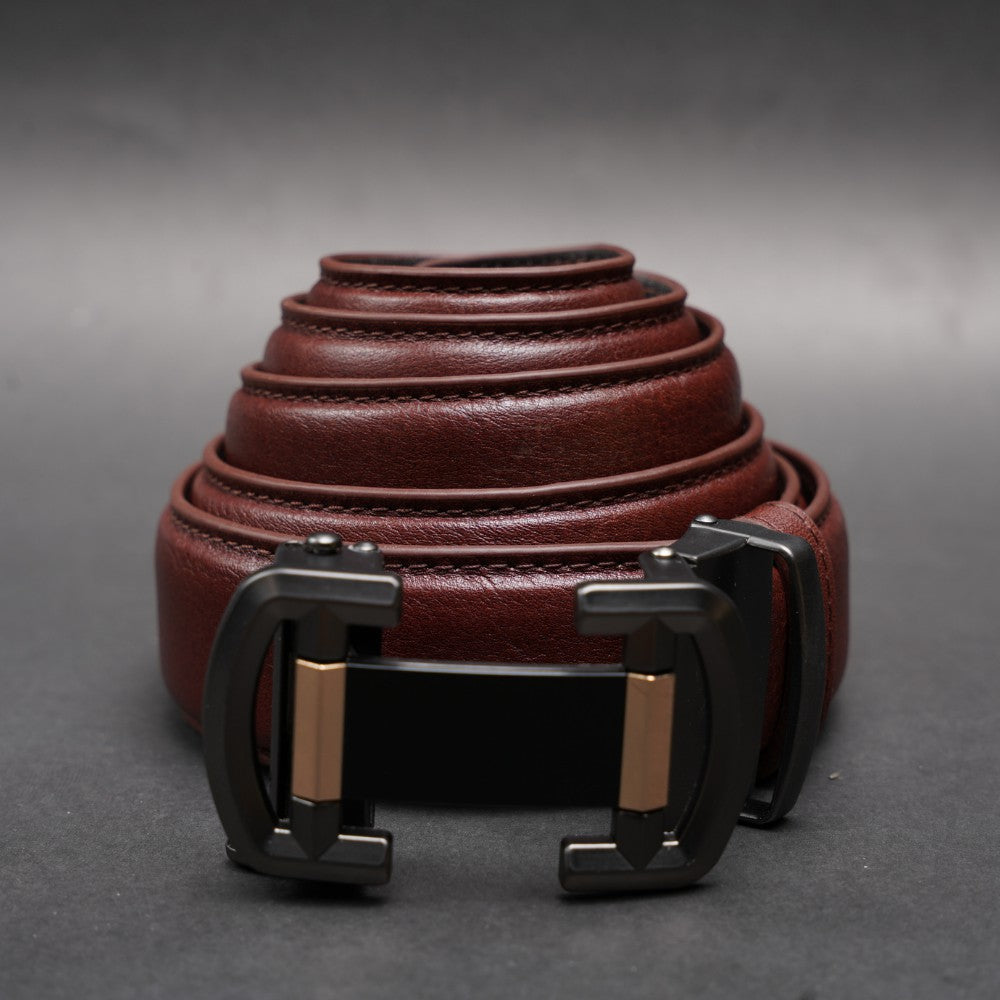 Zays Handcrafted Imported Full-Grain Cowhide Leather Auto Gear Belt for Men - BC130