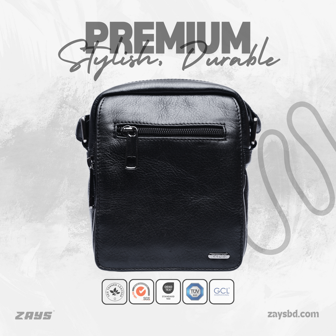 Zays Handcrafted Premium Eco-Friendly Leather Cross Body Bag – The Perfect Blend of Style, Functionality & Durability