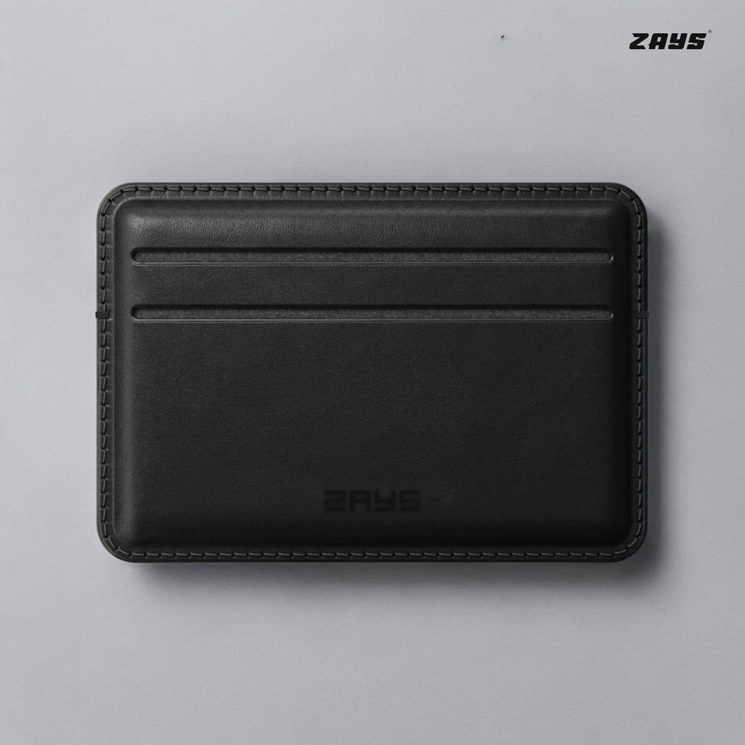 Zays Premium Leather Handcrafted Super Slim Card Holder Mini Wallet