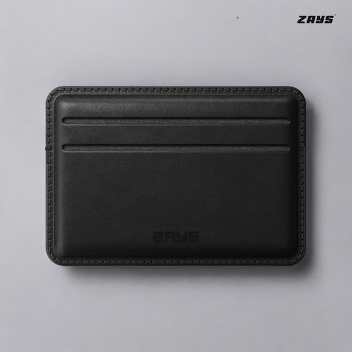 Zays Premium Leather Handcrafted Super Slim Card Holder Mini Wallet