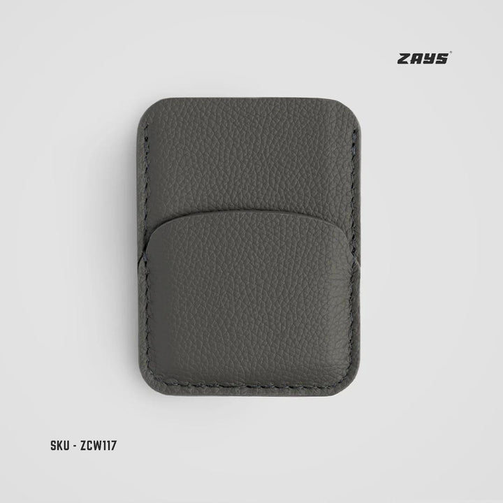 Zays Premium Leather Handcrafted Super Slim Card Holder Mini Wallet