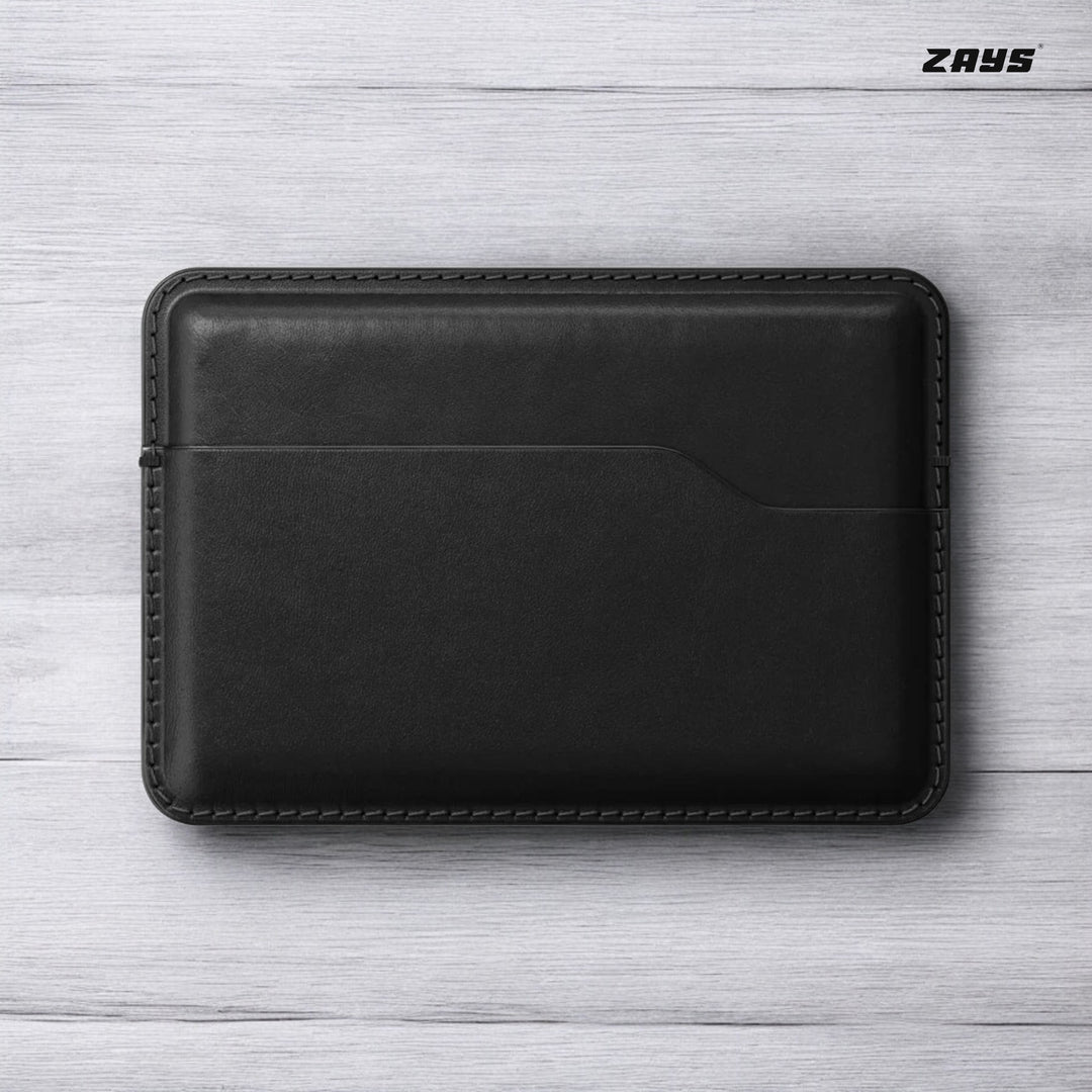 Zays Premium Leather Handcrafted Super Slim Card Holder Mini Wallet