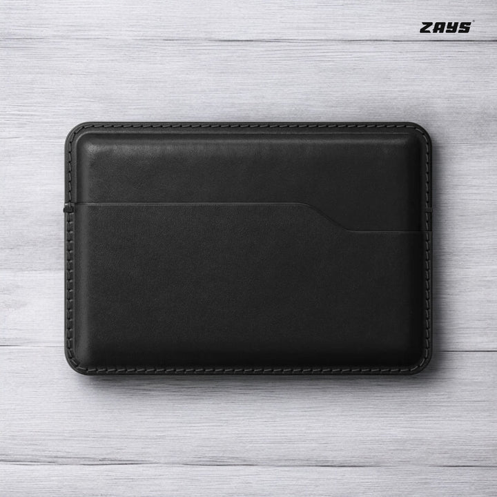 Zays Premium Leather Handcrafted Super Slim Card Holder Mini Wallet