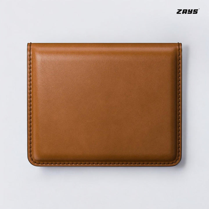 Zays Premium Leather Handcrafted Super Slim Card Holder Mini Wallet