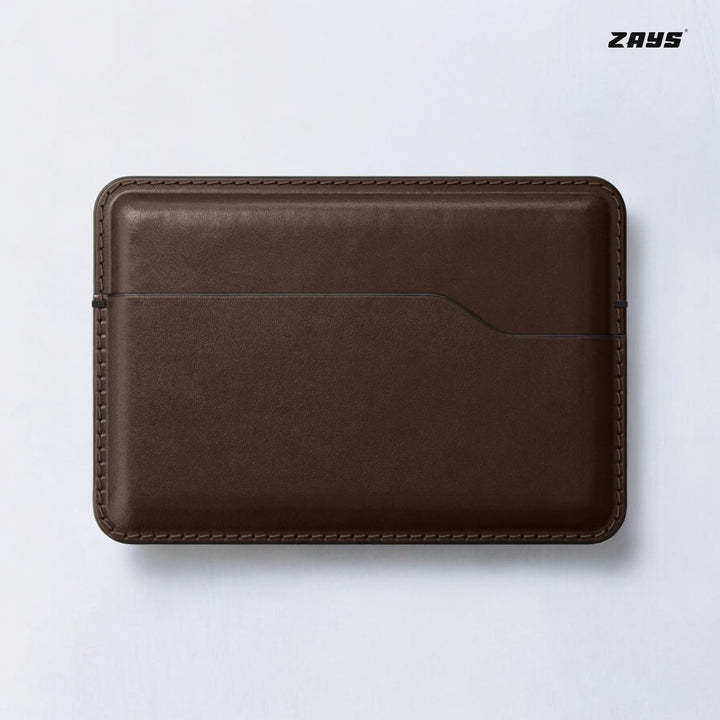 Zays Premium Leather Handcrafted Super Slim Card Holder Mini Wallet