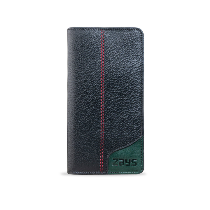 Zays Genuine Leather Long Wallet for Men & Women | Slim, Stylish & Durable Card Holder with Multiple Pockets