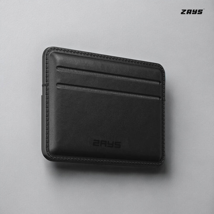 Zays Premium Leather Handcrafted Super Slim Card Holder Mini Wallet