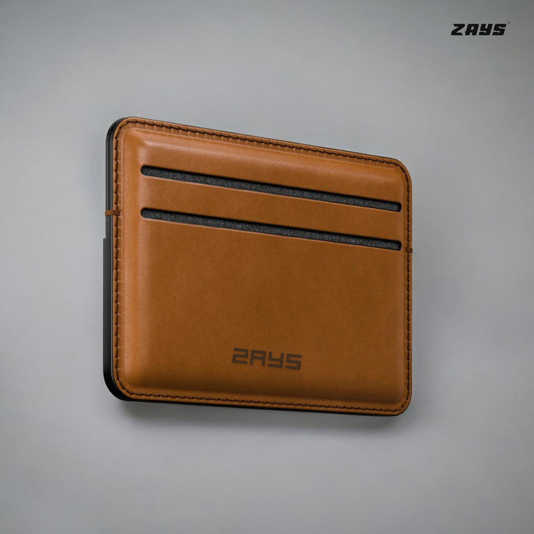 Zays Premium Leather Handcrafted Super Slim Card Holder Mini Wallet