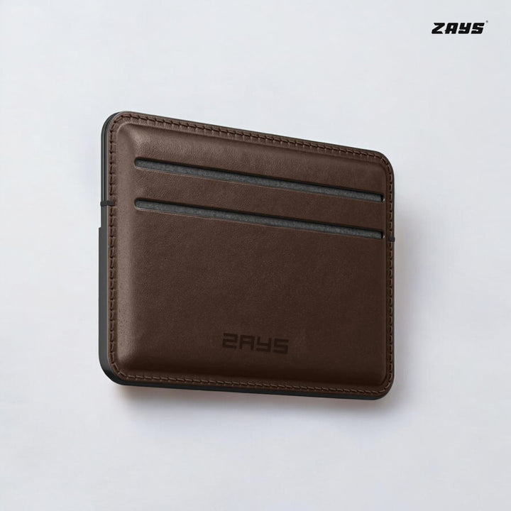 Zays Premium Leather Handcrafted Super Slim Card Holder Mini Wallet