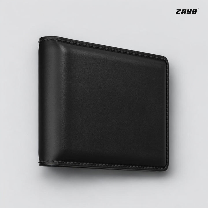 Zays Premium Leather Handcrafted Super Slim Bifold Short Wallet