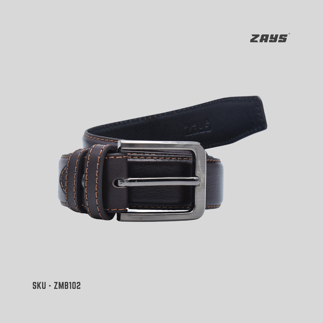 Zays Oversized Genuine Leather Belt for Men | Handcrafted 100% Full-Grain Leather | Durable & Adjustable Plus Size Belt (50"-70") | Classic Metal Buckle | Stylish Leather Belt for Jeans, Formal & Casual Wear | Perfect for Larger Waist Sizes 40" and Above