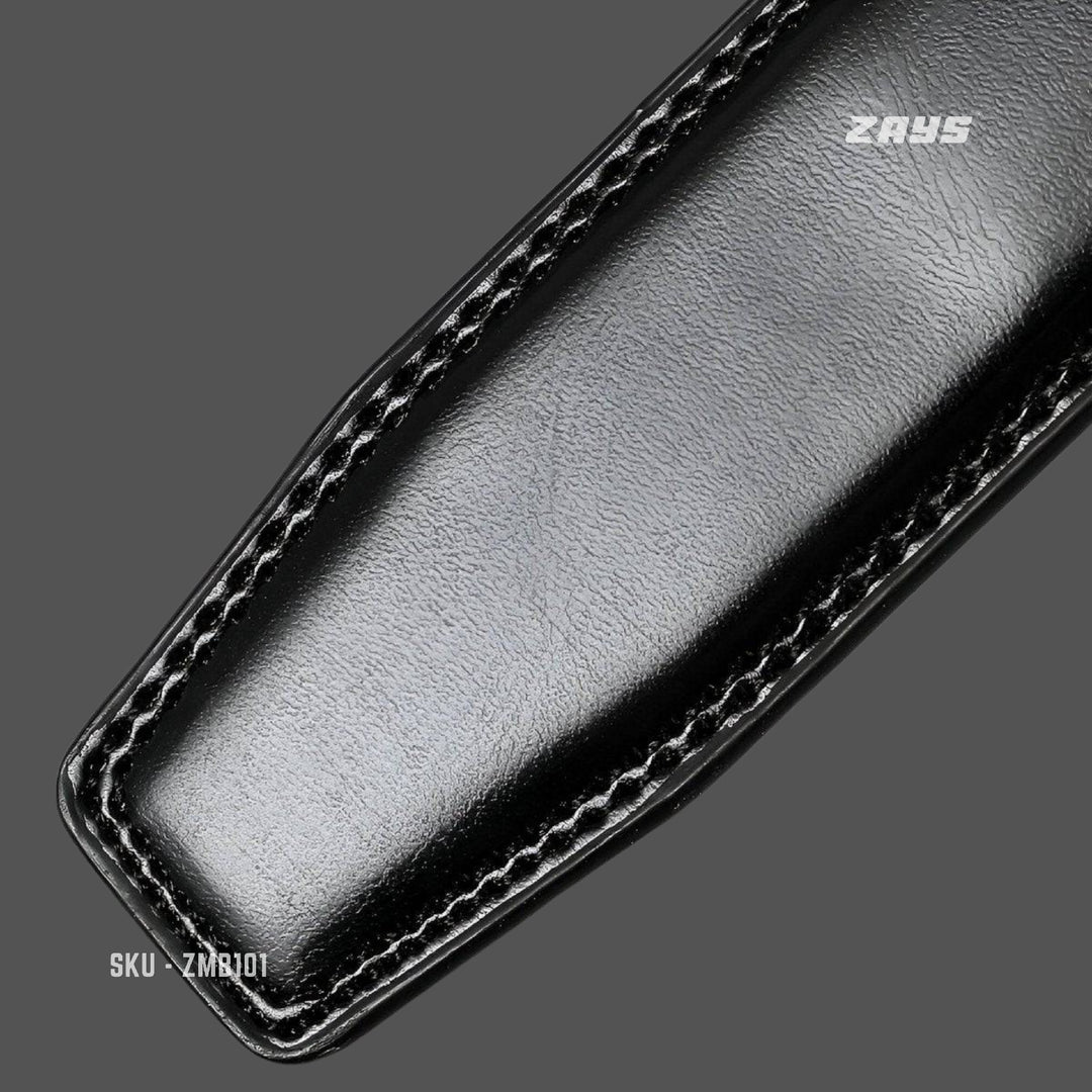 Zays Oversized Genuine Leather Belt for Men | Handcrafted 100% Full-Grain Leather | Durable & Adjustable Plus Size Belt (50"-70") | Classic Metal Buckle | Stylish Leather Belt for Jeans, Formal & Casual Wear | Perfect for Larger Waist Sizes 40" and Above