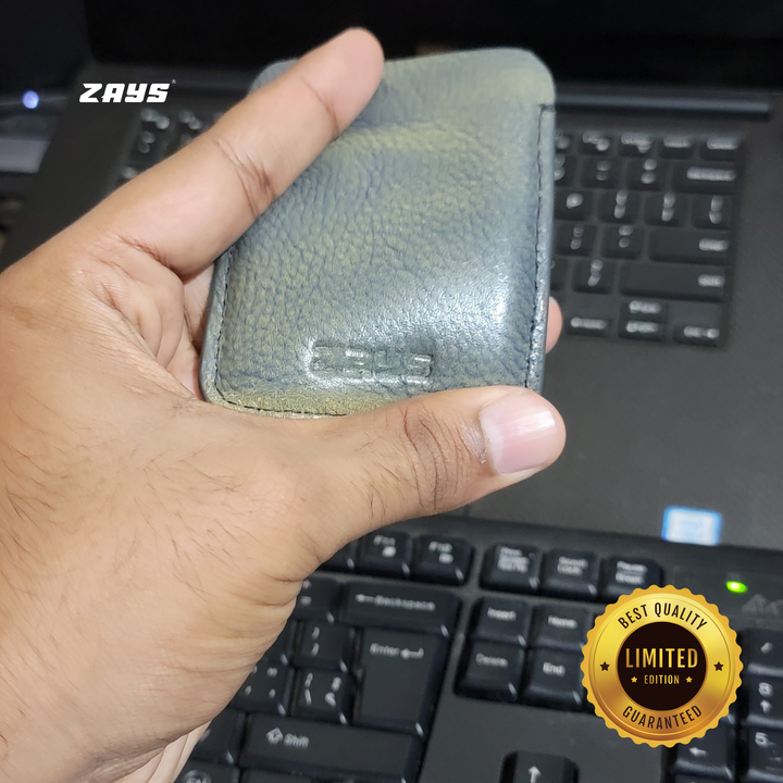 ZAYS Premium Handcrafted Leather Card Holder Mini Wallet for Unisex (Limited Edition) LE01