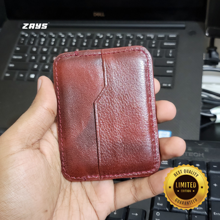 ZAYS Premium Handcrafted Leather Card Holder Mini Wallet for Unisex (Limited Edition) LE06