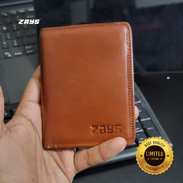 ZAYS Premium Handcrafted Leather Short Wallet for Unisex (Limited Edition) LE08