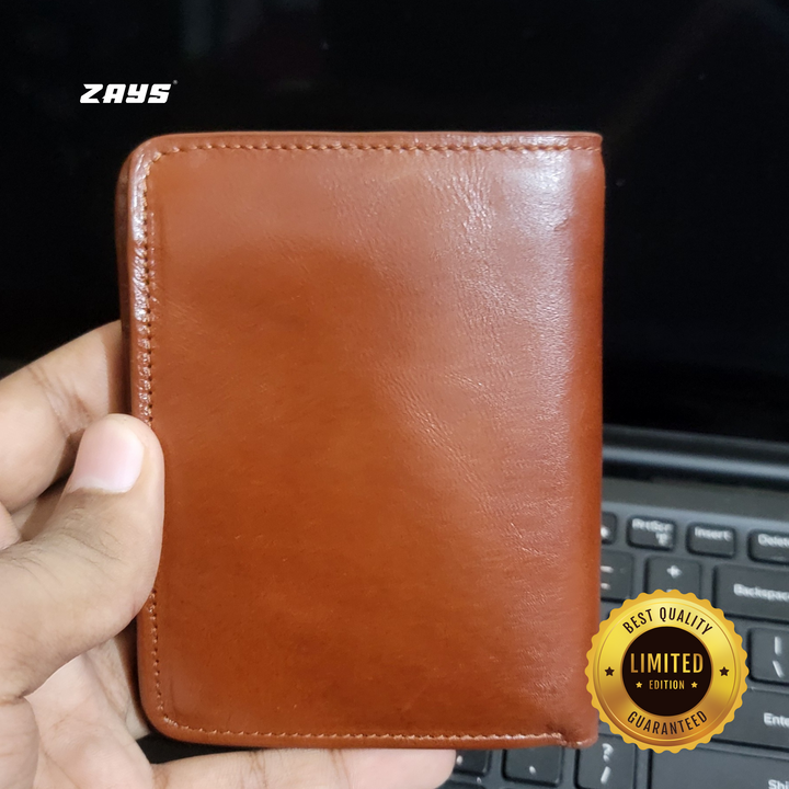 ZAYS Premium Handcrafted Leather Short Wallet for Unisex (Limited Edition) LE08