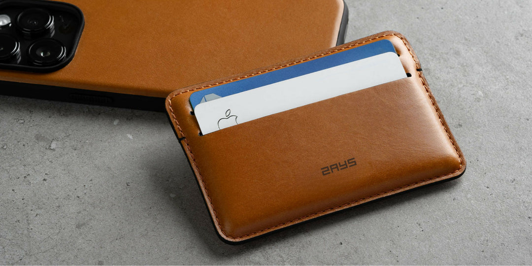 Zays Premium Leather Handcrafted Super Slim Card Holder Mini Wallet