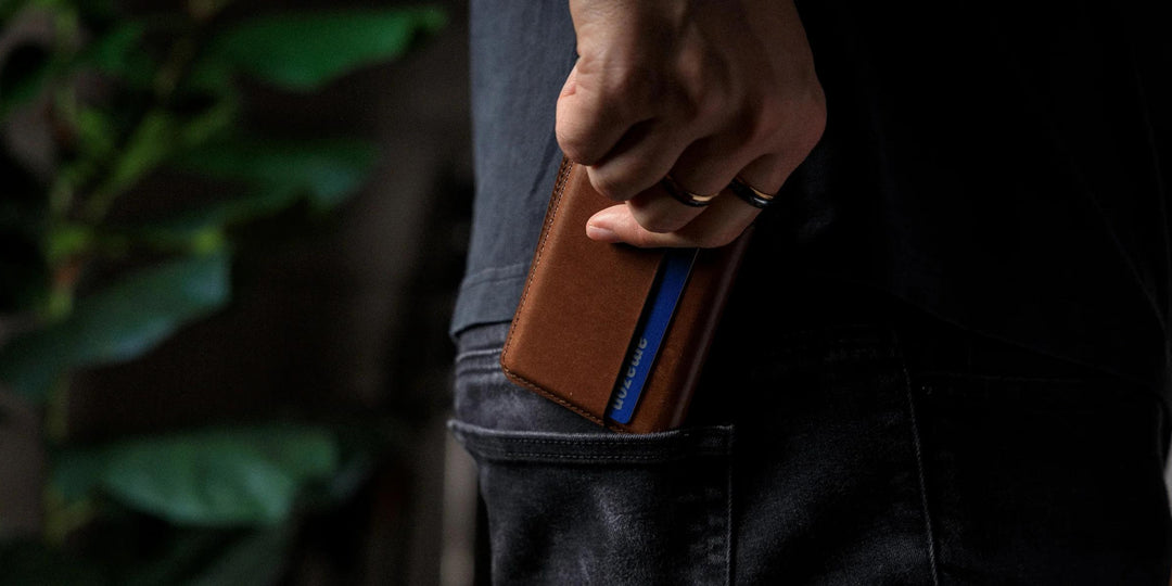 Zays Premium Leather Handcrafted Super Slim Card Holder Mini Wallet