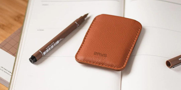 Zays Premium Leather Handcrafted Super Slim Card Holder Mini Wallet