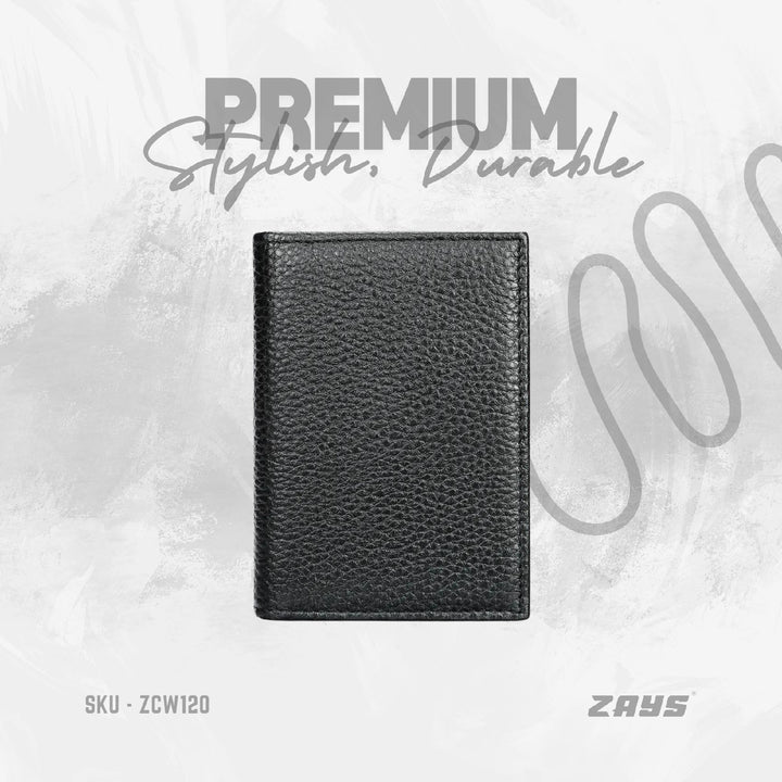 Zays Premium Leather Handcrafted Card Holder Mini Wallet