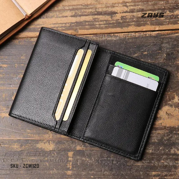 Zays Premium Leather Handcrafted Card Holder Mini Wallet