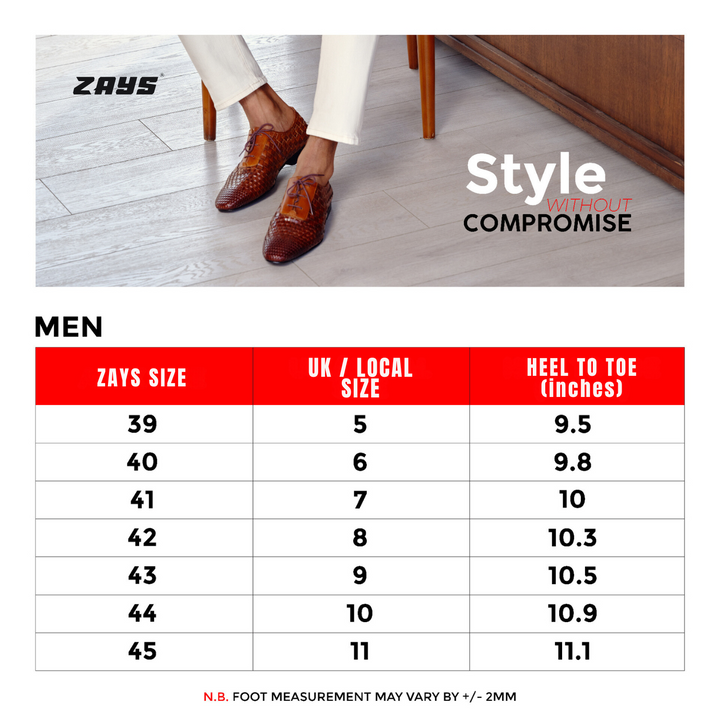 Zays Handcrafted Premium Leather Formal Shoes for Men – High Quality, Comfortable, Durable Office & Business Footwear | Oxford Styles | New 2024 Collection for Everyday Use