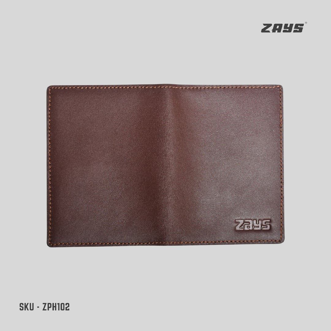 ZAYS Premium Leather Passport Cover Holder | Fits MRP Passport | Stylish, Durable & Travel Essential for Men & Women