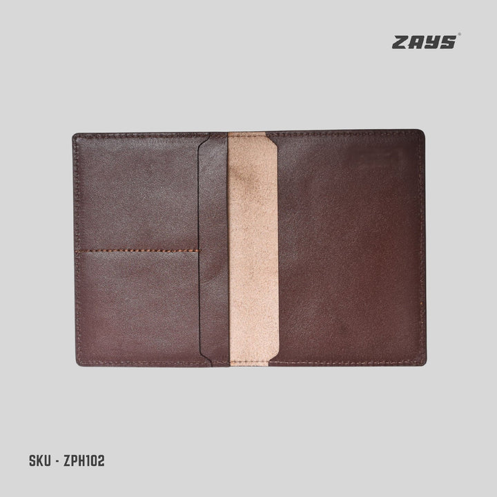 ZAYS Premium Leather Passport Cover Holder | Fits MRP Passport | Stylish, Durable & Travel Essential for Men & Women