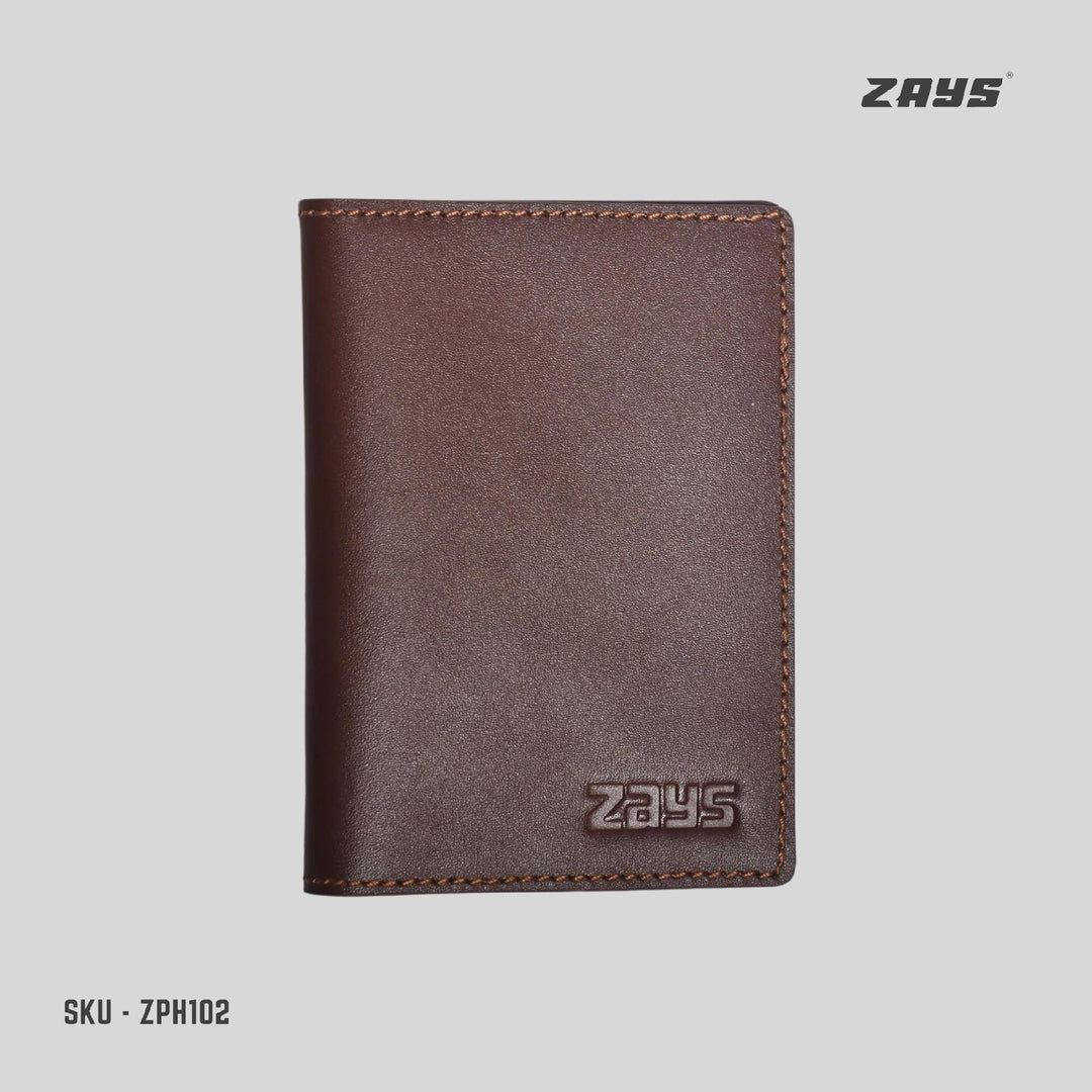 ZAYS Premium Leather Passport Cover Holder | Fits MRP Passport | Stylish, Durable & Travel Essential for Men & Women