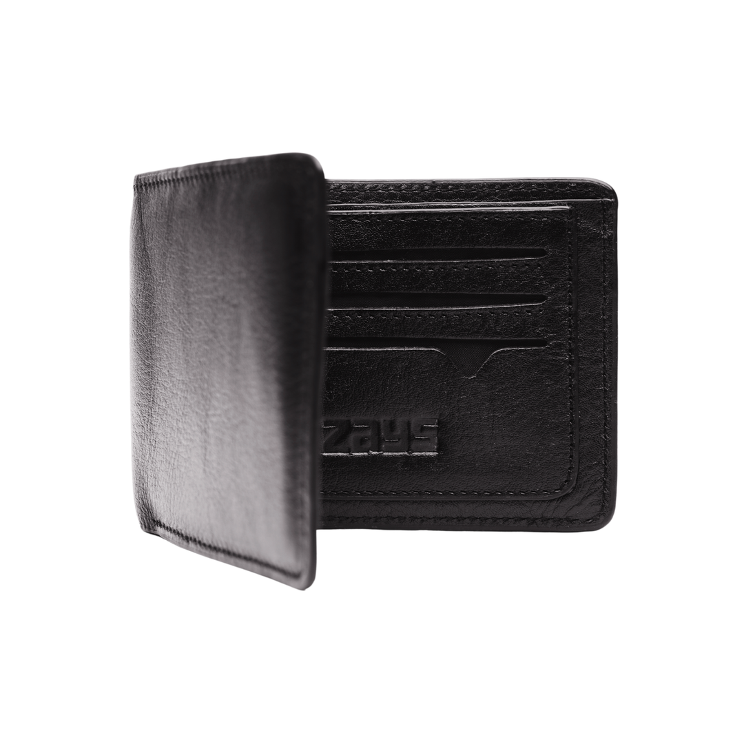 Zays Premium Handcrafted Slim Bifold Eco-friendly Leather Short Wallet for Unisex